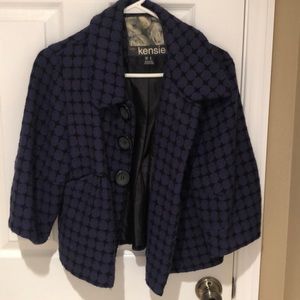 Purple and black blazer/jacket